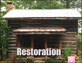 Historic Log Cabin Restoration  Lester, Alabama